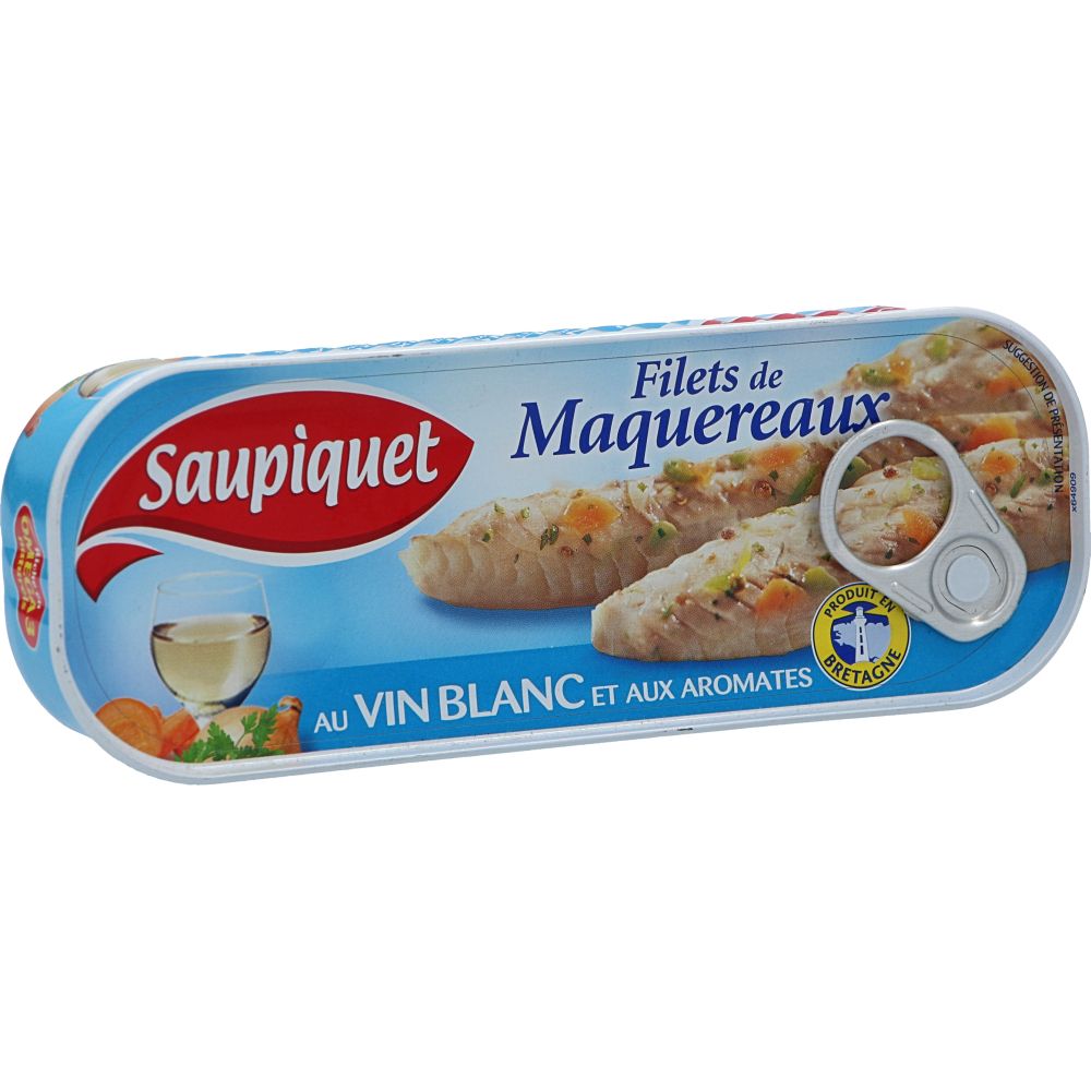  - Saupiquet Mackerel Fillet in White Wine 176 g (1)