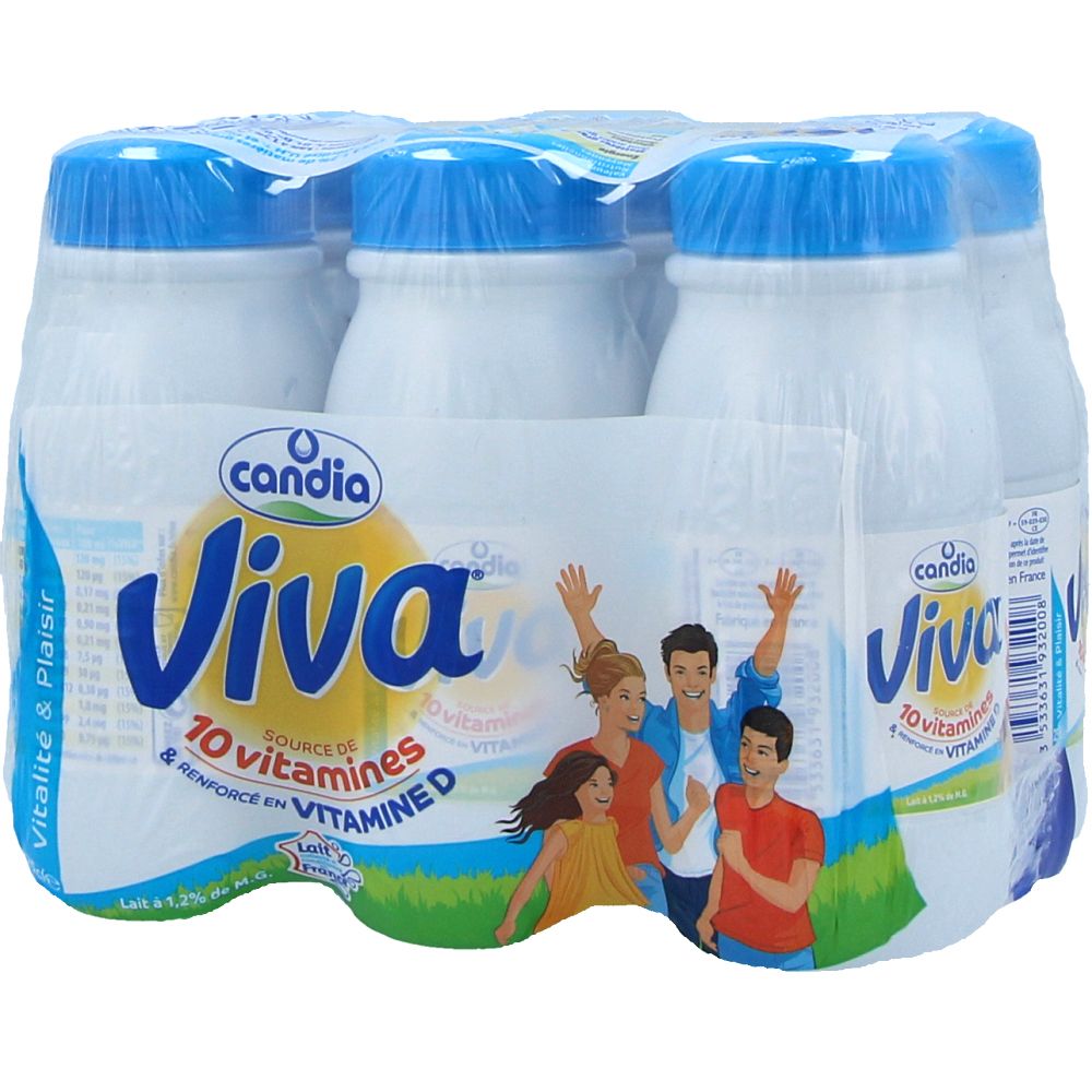  - Candia Viva Half Fat Milk 6x250 ml (1)