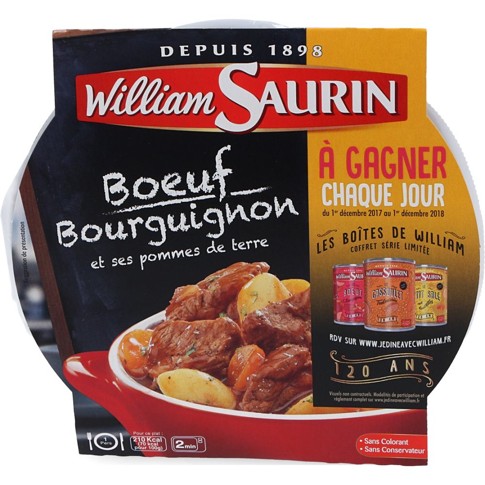  - William Saurin Ready Meal Beef Bourguignon & Potatoes 300g (1)