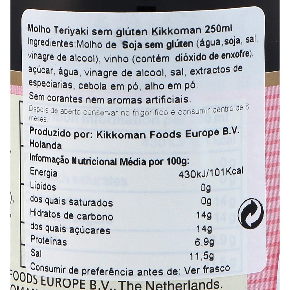  - Kikkoman Gluten Free Teriyaki Sauce 250 ml (2)