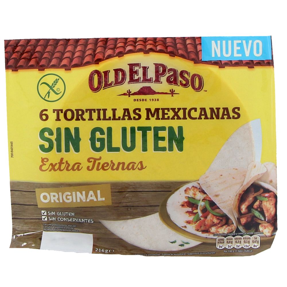  - Old El Paso Gluten Free Tortillas 216 g (1)