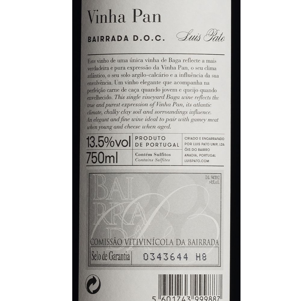  - Luis Pao Vinha Pan Red Wine 75cl (2)
