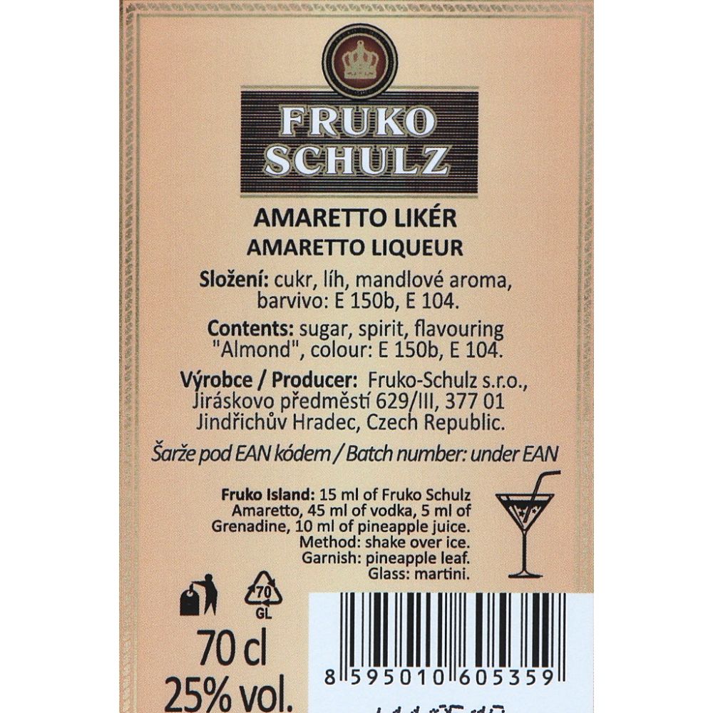  - Licor Amaretto Fruko Schulz 70cl (2)