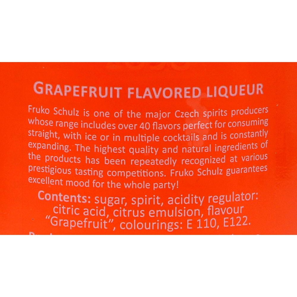  - Fruko Schulz Grapefruit Liqueur 70cl (2)