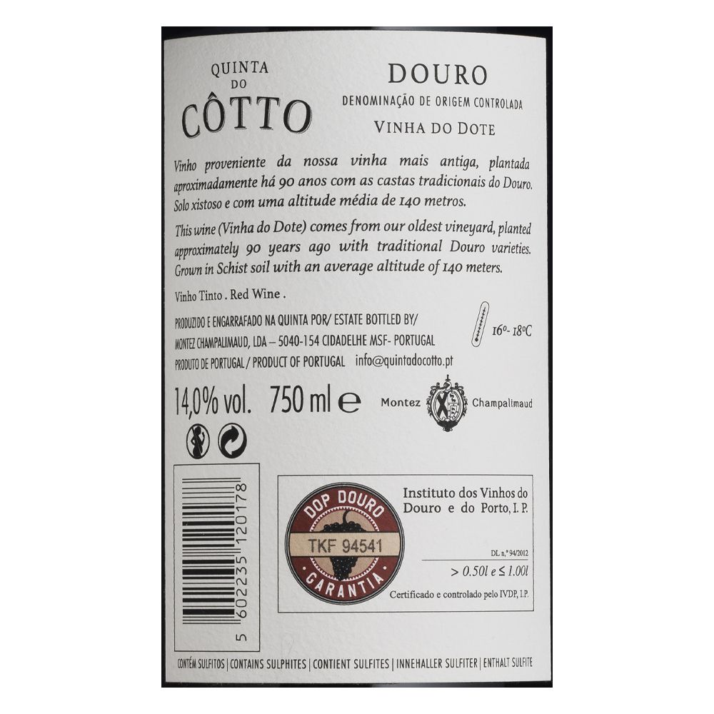  - Quinta Cotto Vinha Dote Red Wine 75cl (2)