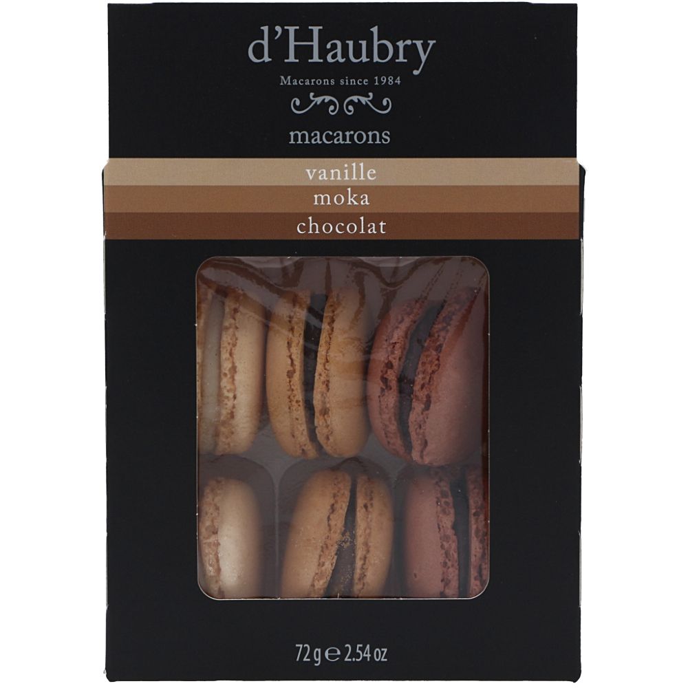  - Macarons D`Haubry Chocolate, Baunilha & Moka 72g (1)