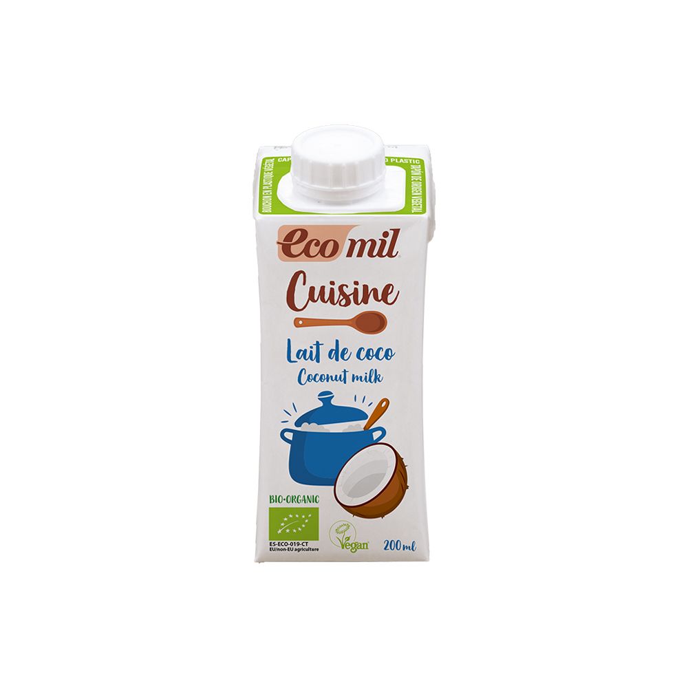  - Ecomil Organic Coconut Milk Cooking Cream 200 ml (1)