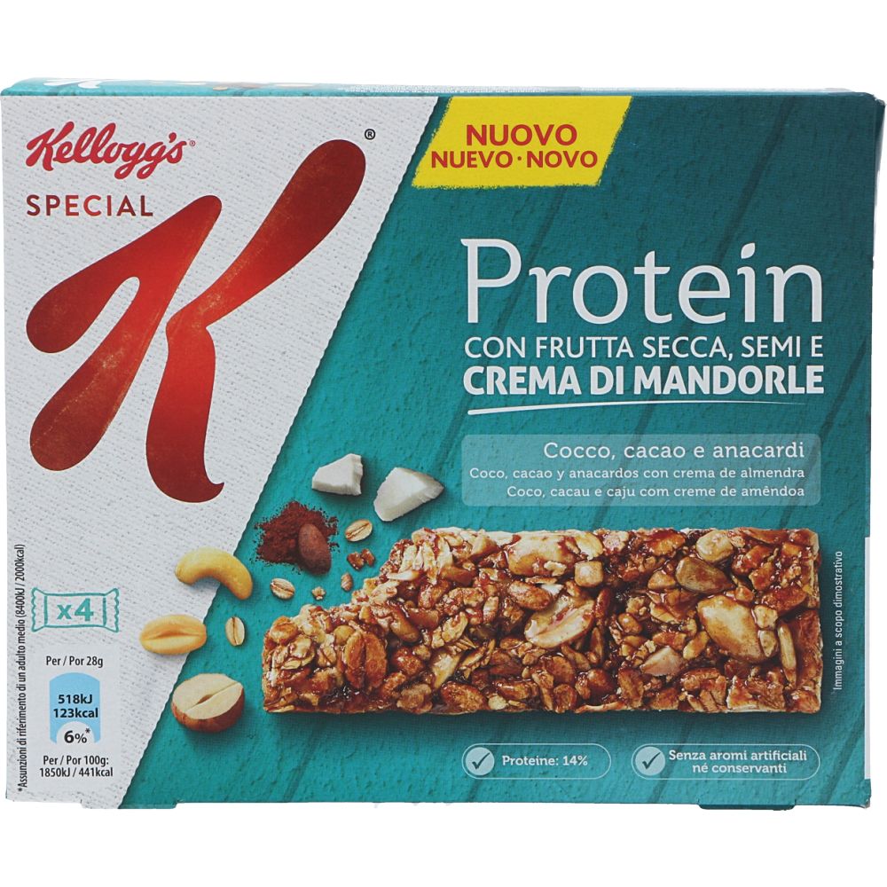  - Barra Cereais Kellogg`s Special K Proteina Côco & Nuts 4x28g (1)