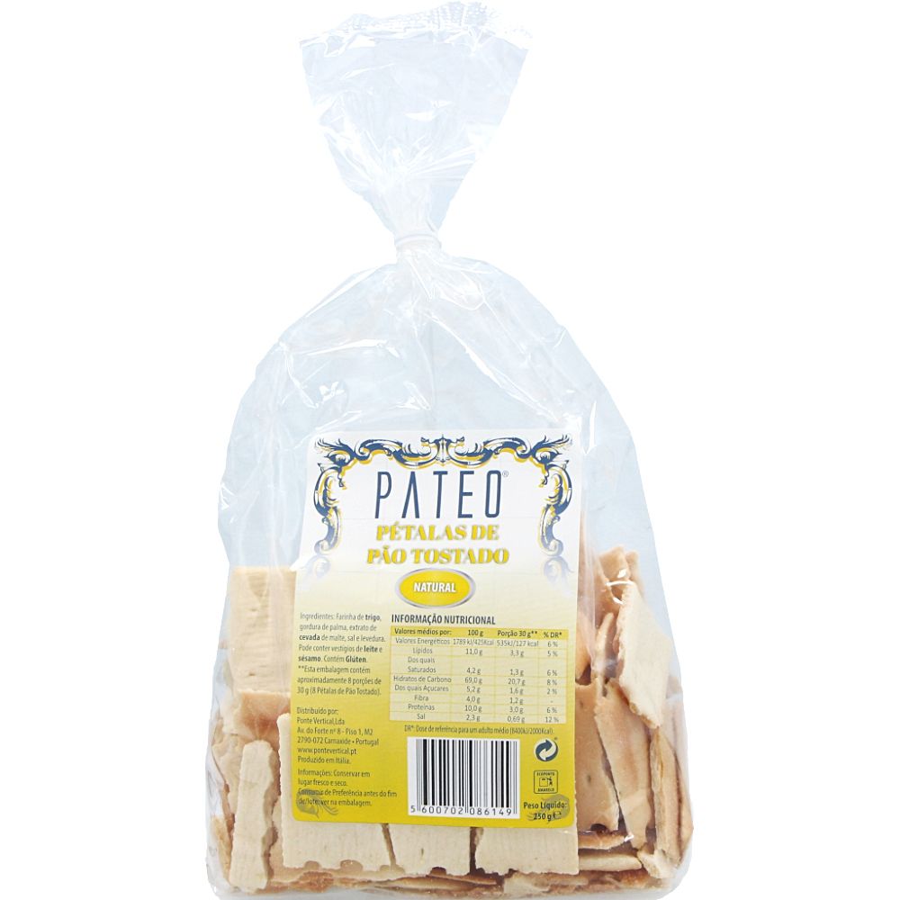  - Páteo Natural Bread Petals Snack 250g (1)