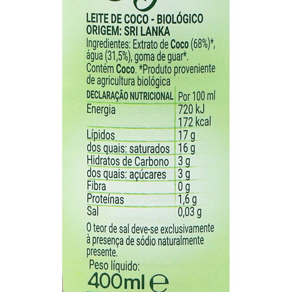  - Origens Organic Coconut Milk 40cl (2)