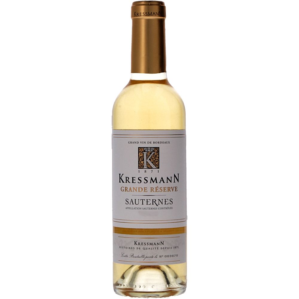  - Kressmann Sauternes Grande Réserve White Wine 2017 37,5cl (1)