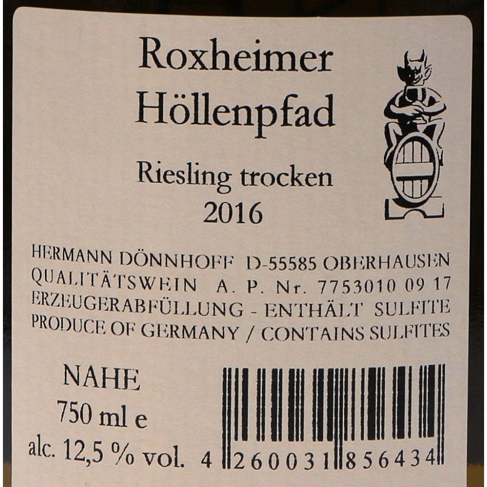  - Vinho Dönnhoff Höllenpfad Riesling Branco 18 75cl (2)