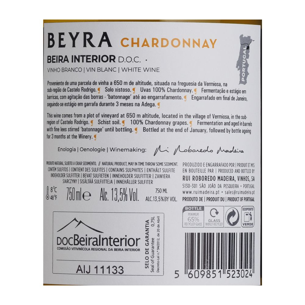  - Vinho Branco Beyra Chardonnay 75cl (2)