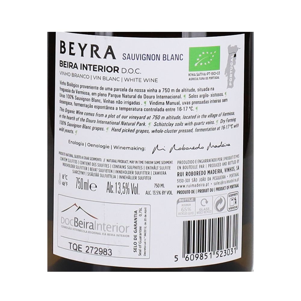  - Beyra Sauvignon Blanc White Wine 2017 75cl (2)