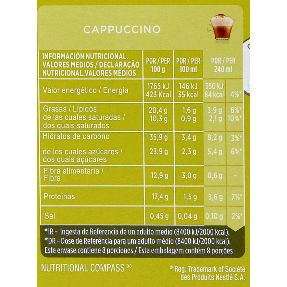  - Cappuccino Nescafé Dolce Gusto 186.4g (2)