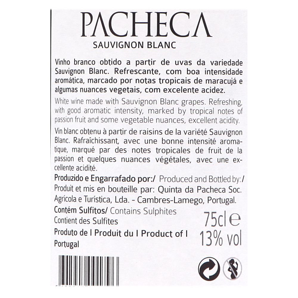  - Pacheca Sauvignon Blanc White Wine 75cl (2)