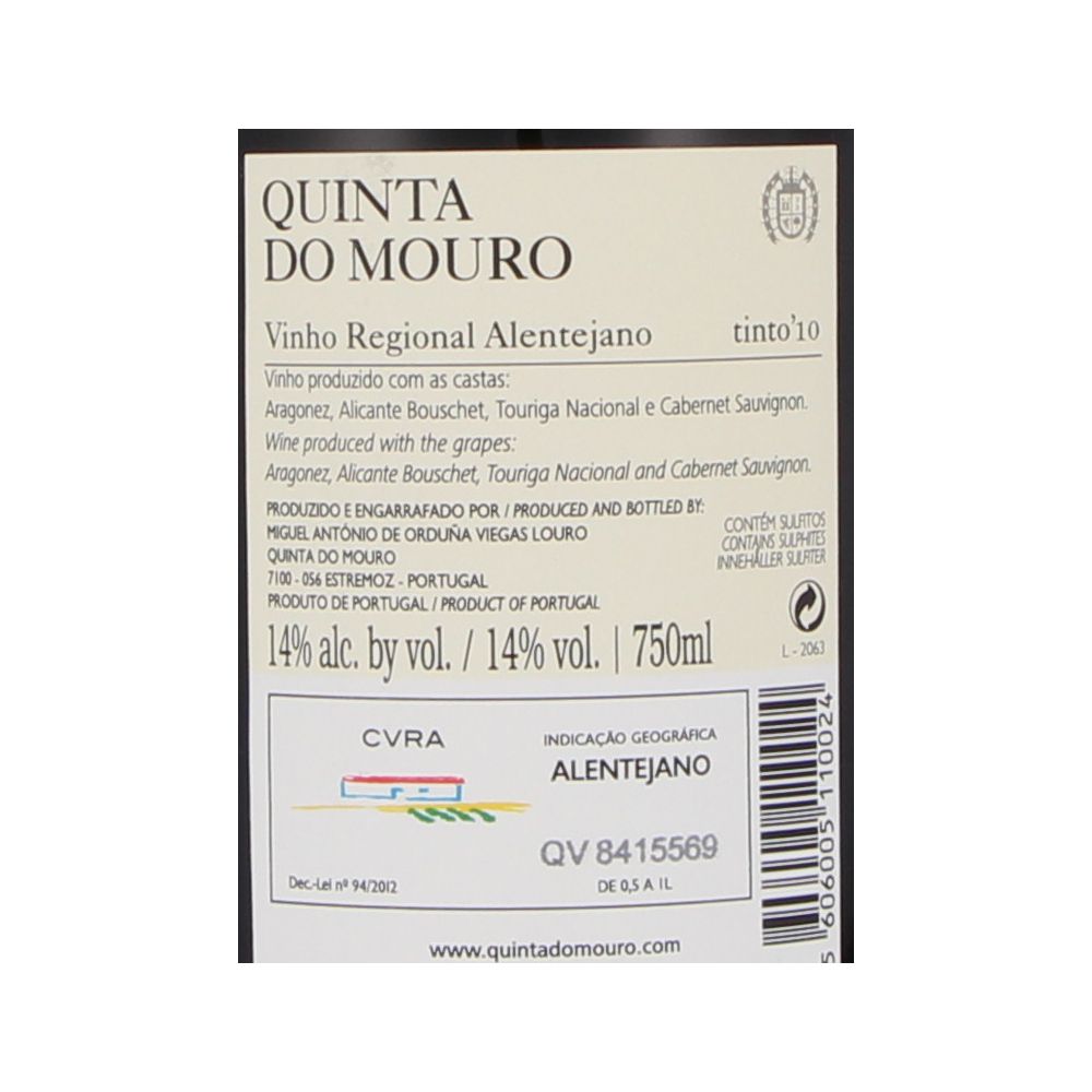  - Quinta Do Mouro Red Wine 75cl (2)