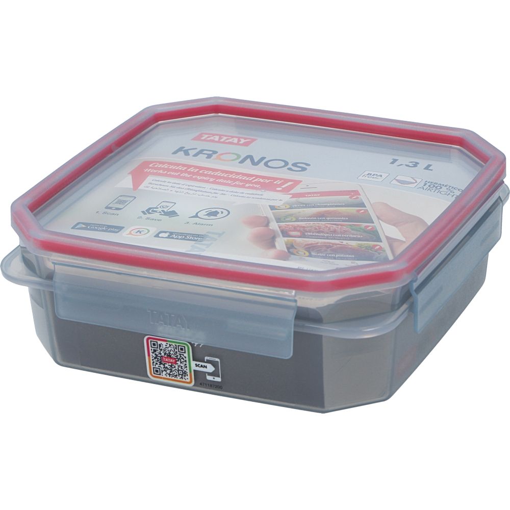  - Tatay Kronos Square Food Storage Box 1.3L (1)