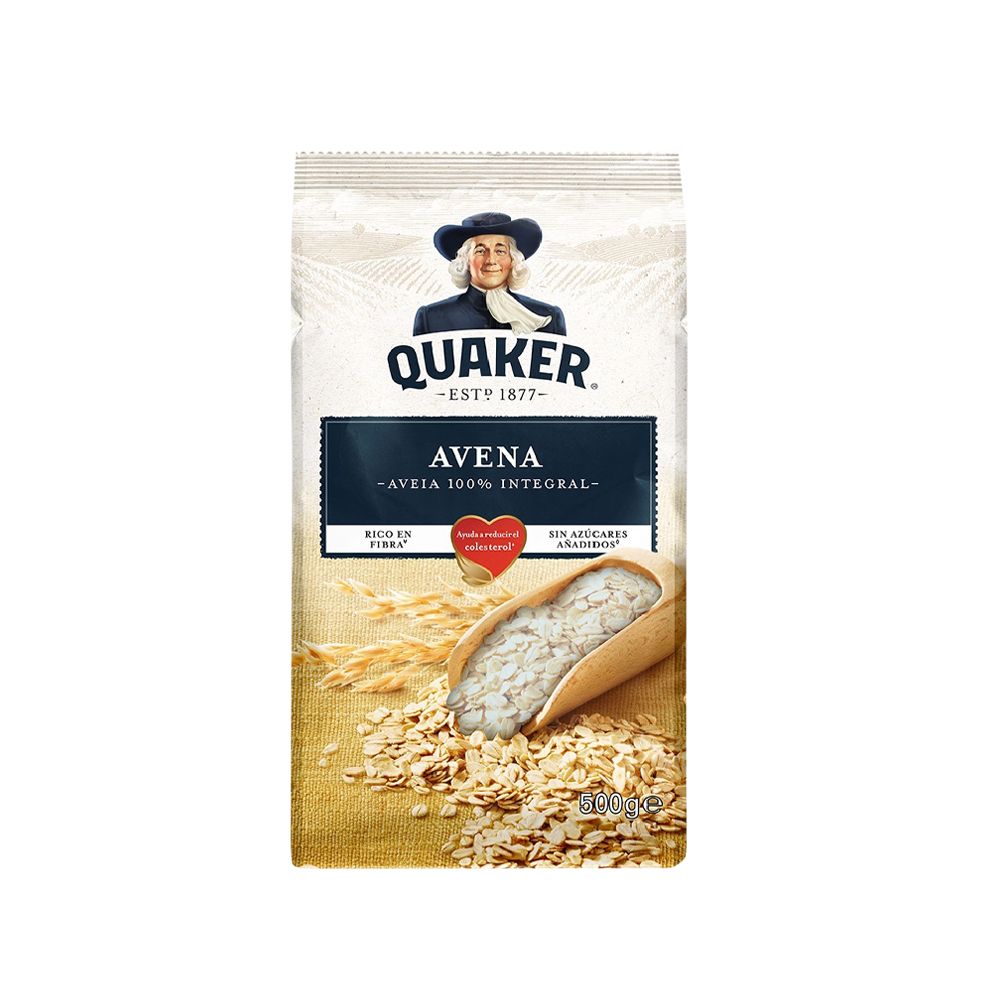  - Quaker Whole Grain Porridge Oats 500g (1)