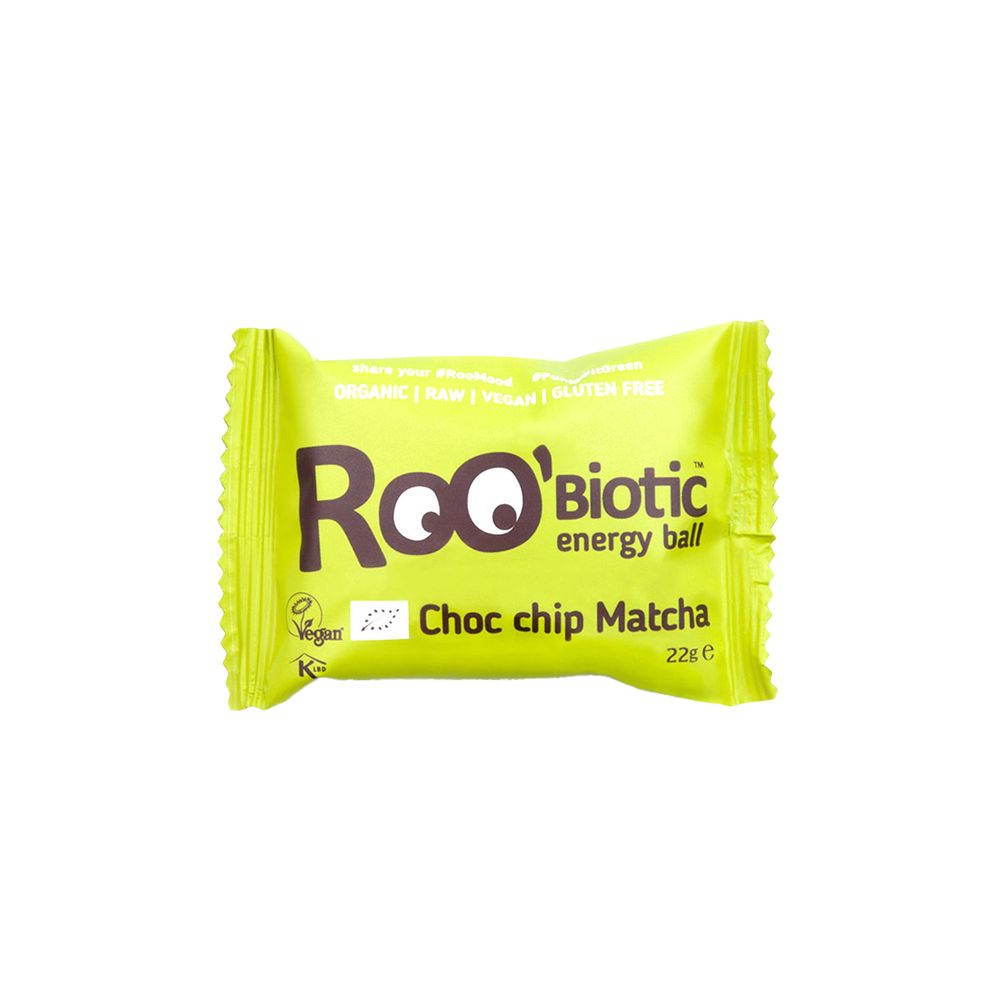  - Roobiotic Choc Chip Matcha Energy Ball 22g (1)