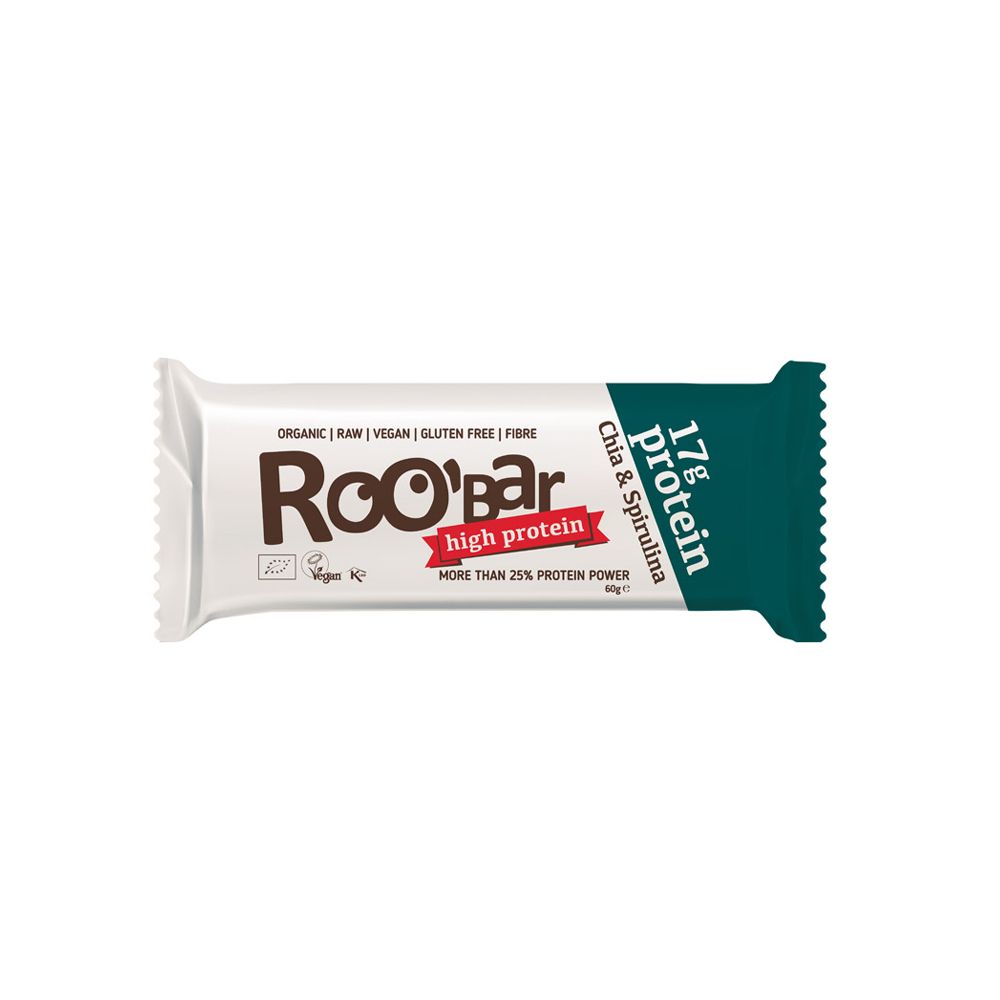  - Roo Bar Chia & Spirulina Protein Cereal Bar 60 g (1)