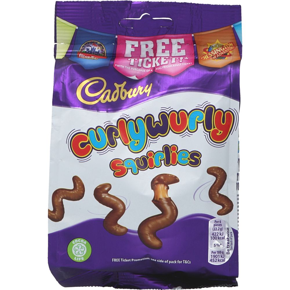  - Cadbury Curlywurly Squirlies Chocolates 110g (1)