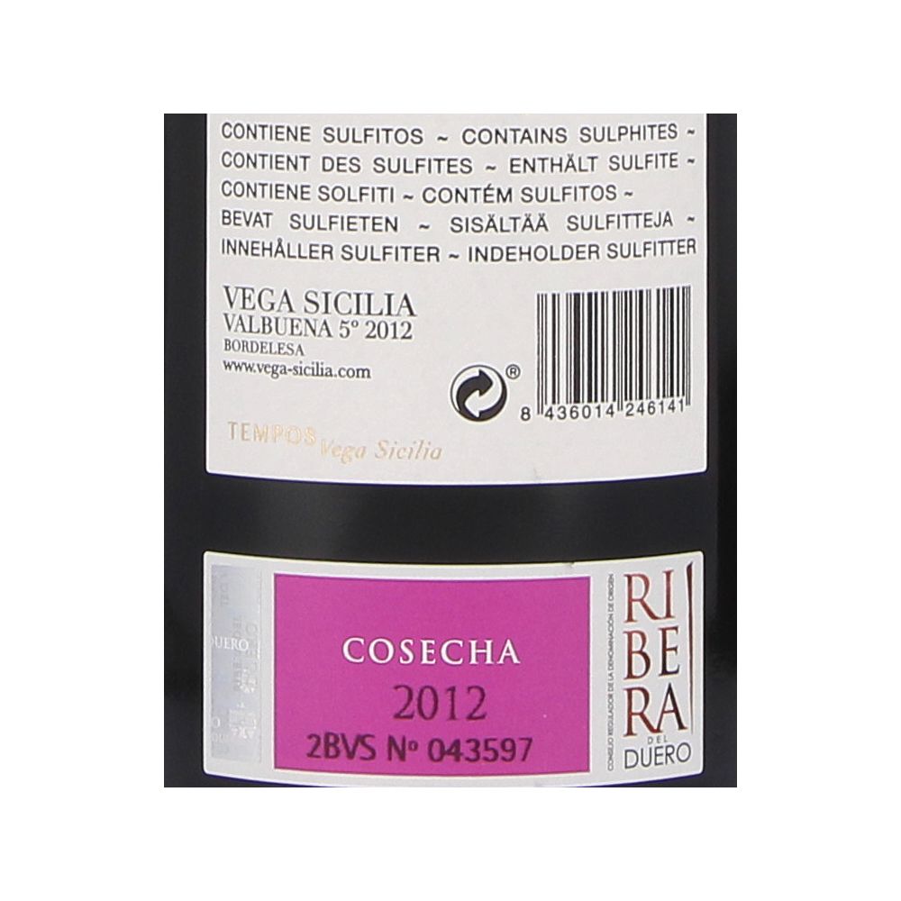  - Vega Sicilia Valbuena 5 Red Wine 2017 75cl (2)