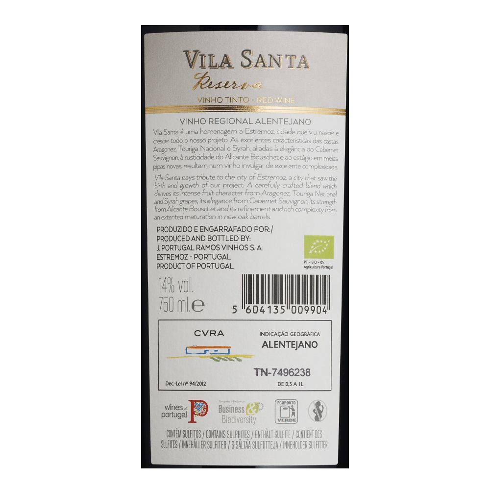  - Vila Santa Red Wine 75cl (2)