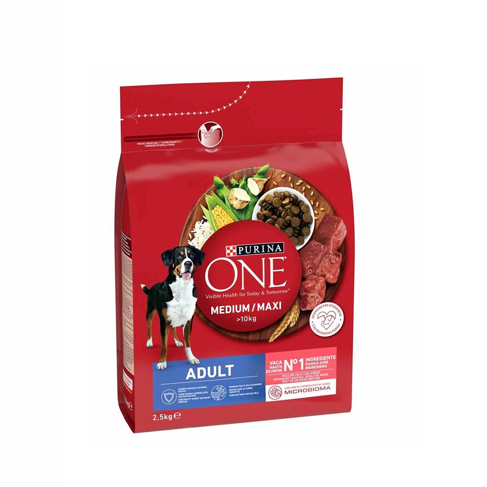  - Purina One Adult Dog Med/Max Beef & Rice 2.5 Kg (1)