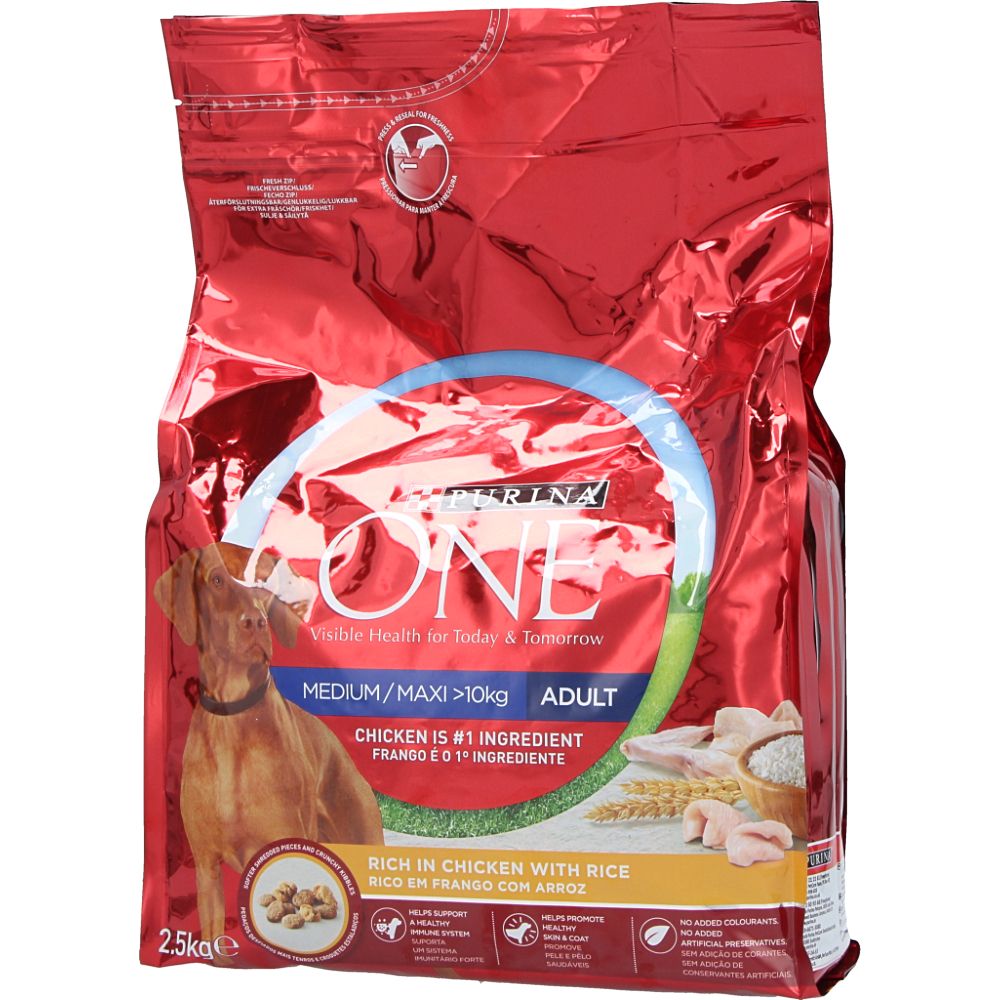  - Purina One Adult Dog Med/Max Chicken & Rice 2.5 Kg (1)