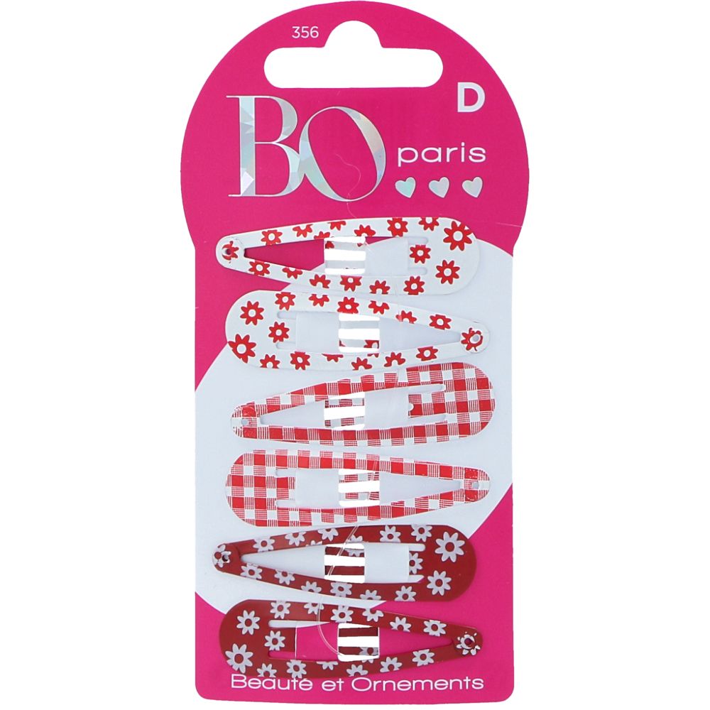  - Bo Paris Assortment Of Clic Clac Hair Clips 6 pc (1)