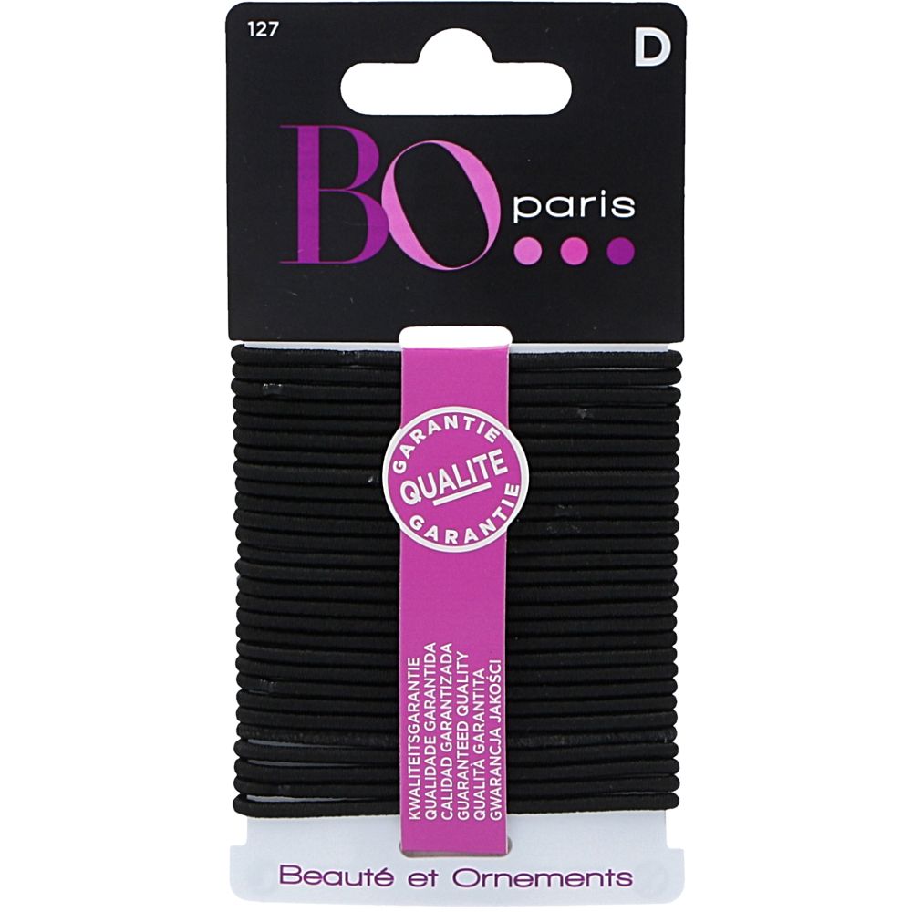  - BO Paris Thin Black Elastic Hair Bands 28 pc (1)