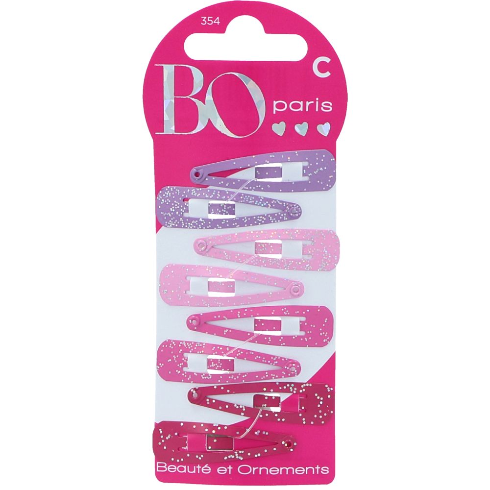  - Bo Paris Essential Clic Clac Hair Clips 8 pc (1)