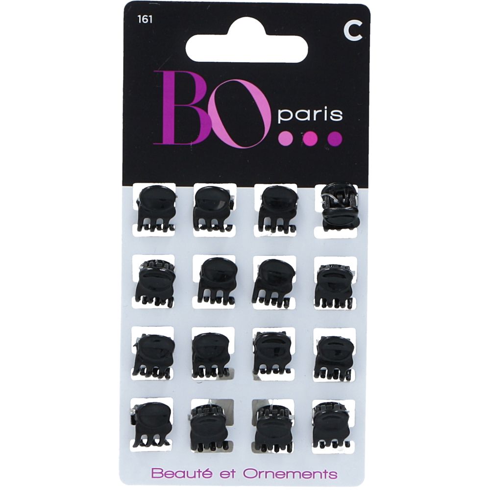  - BO Paris Micro Hair Clips Black 16 pc (1)