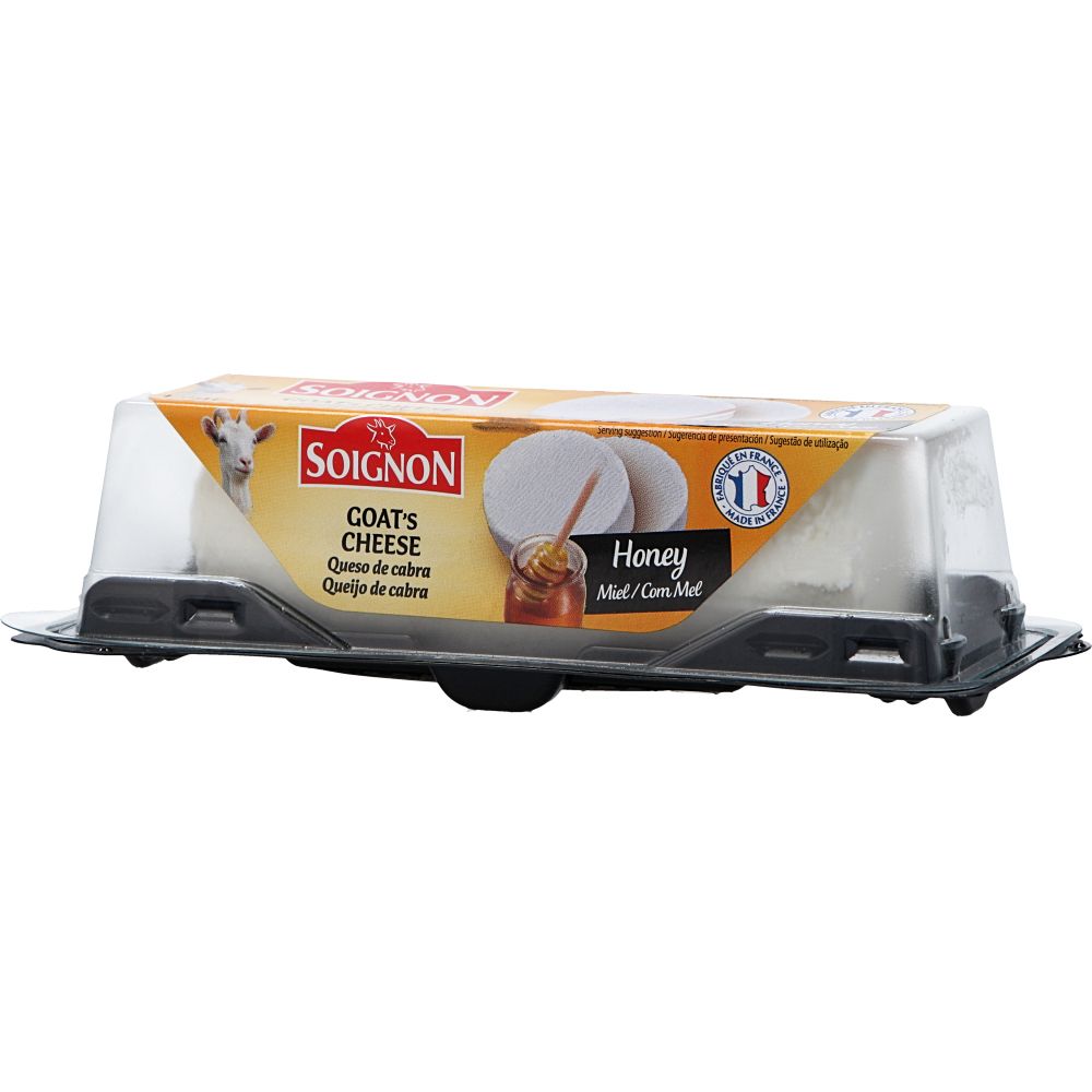  - Soignon Goat`s Cheese With Honey Mini Roll 125g (1)