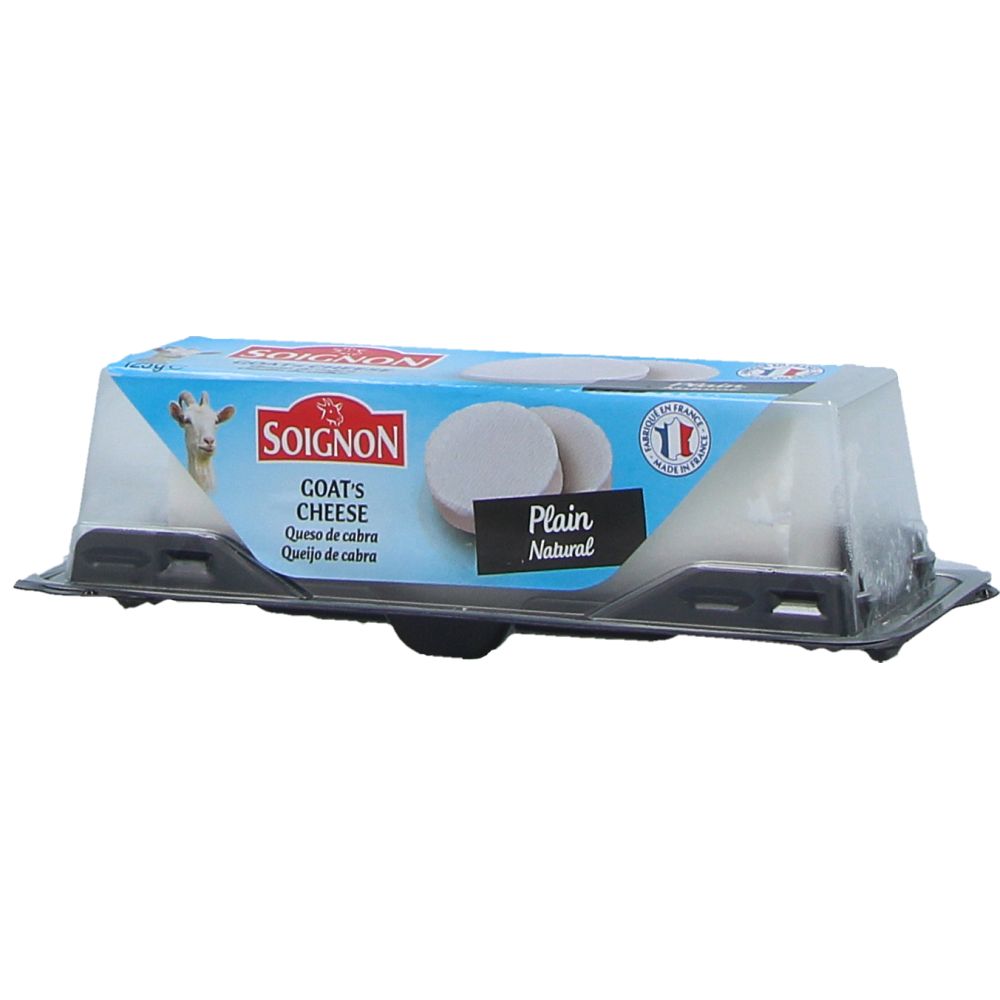  - Soignon Goat`s Cheese Natural Mini Roll 125g (1)