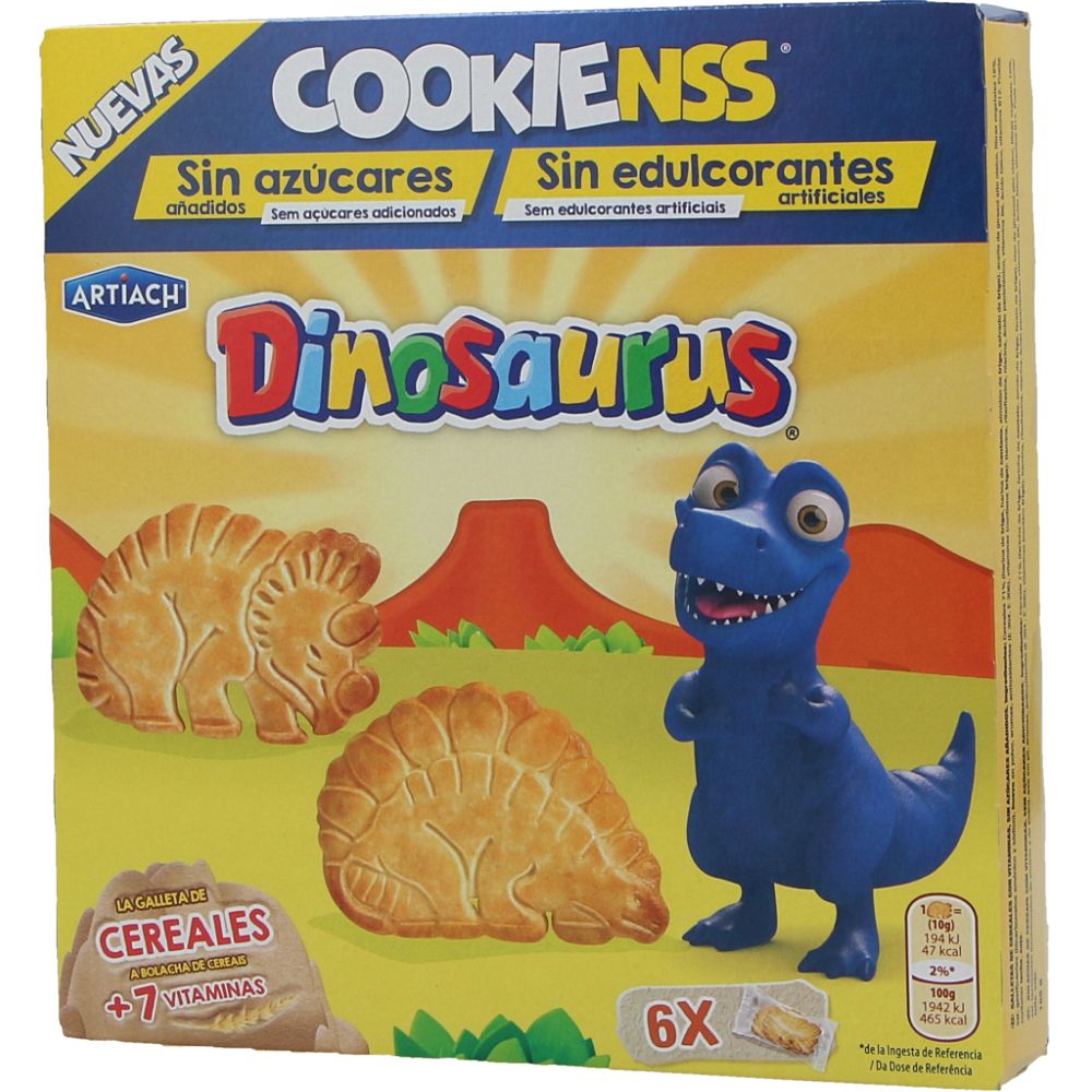  - Artiach Cookienss Dinosaurus Biscuits 185g (1)