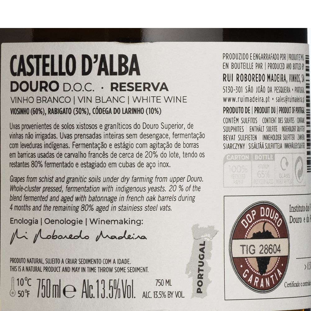  - Vinho Branco Castello D`Alba Reserva 75cl (3)