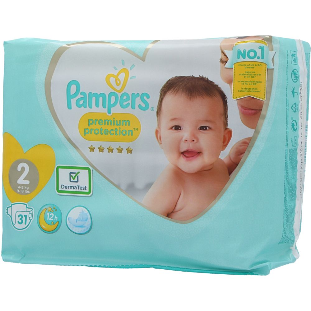  - Fraldas Pampers New Baby Tamanho 2 4-8Kg 31Un (1)