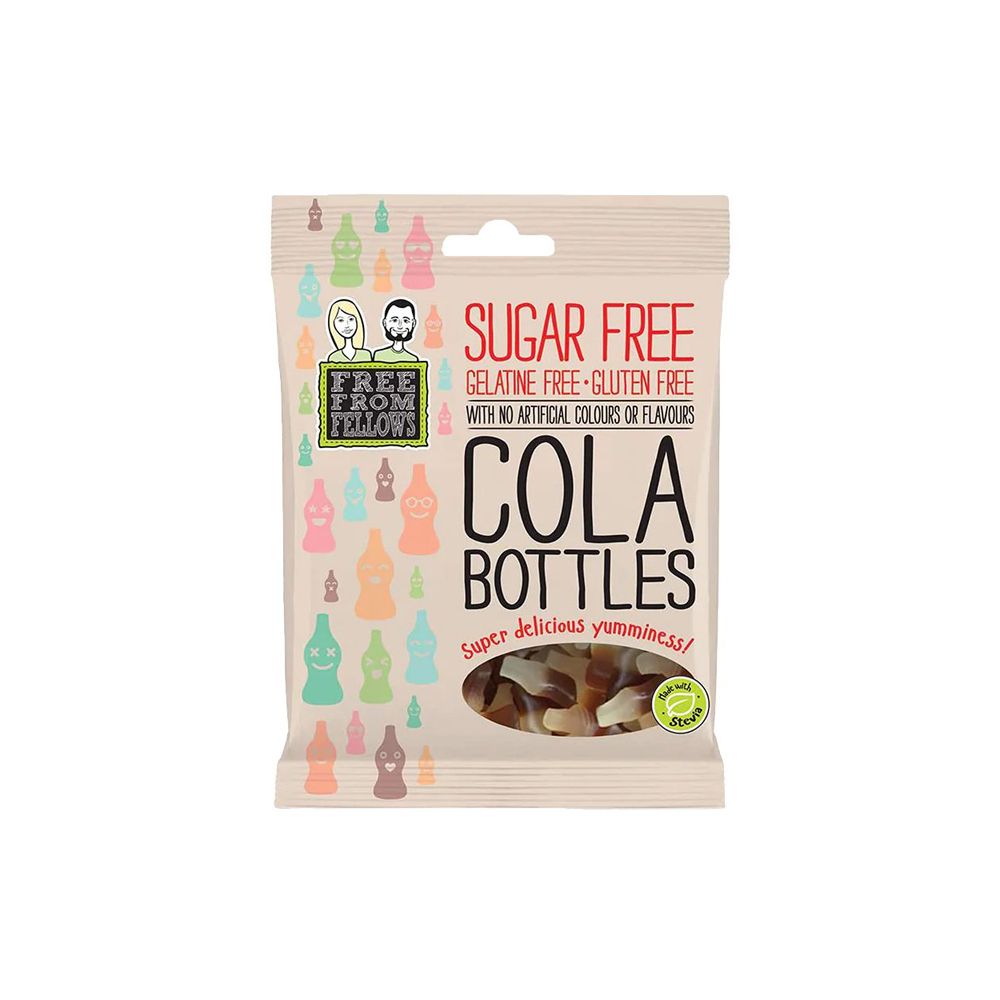 - Free From Fellows Sugar Free Cola Bottles 100g (1)