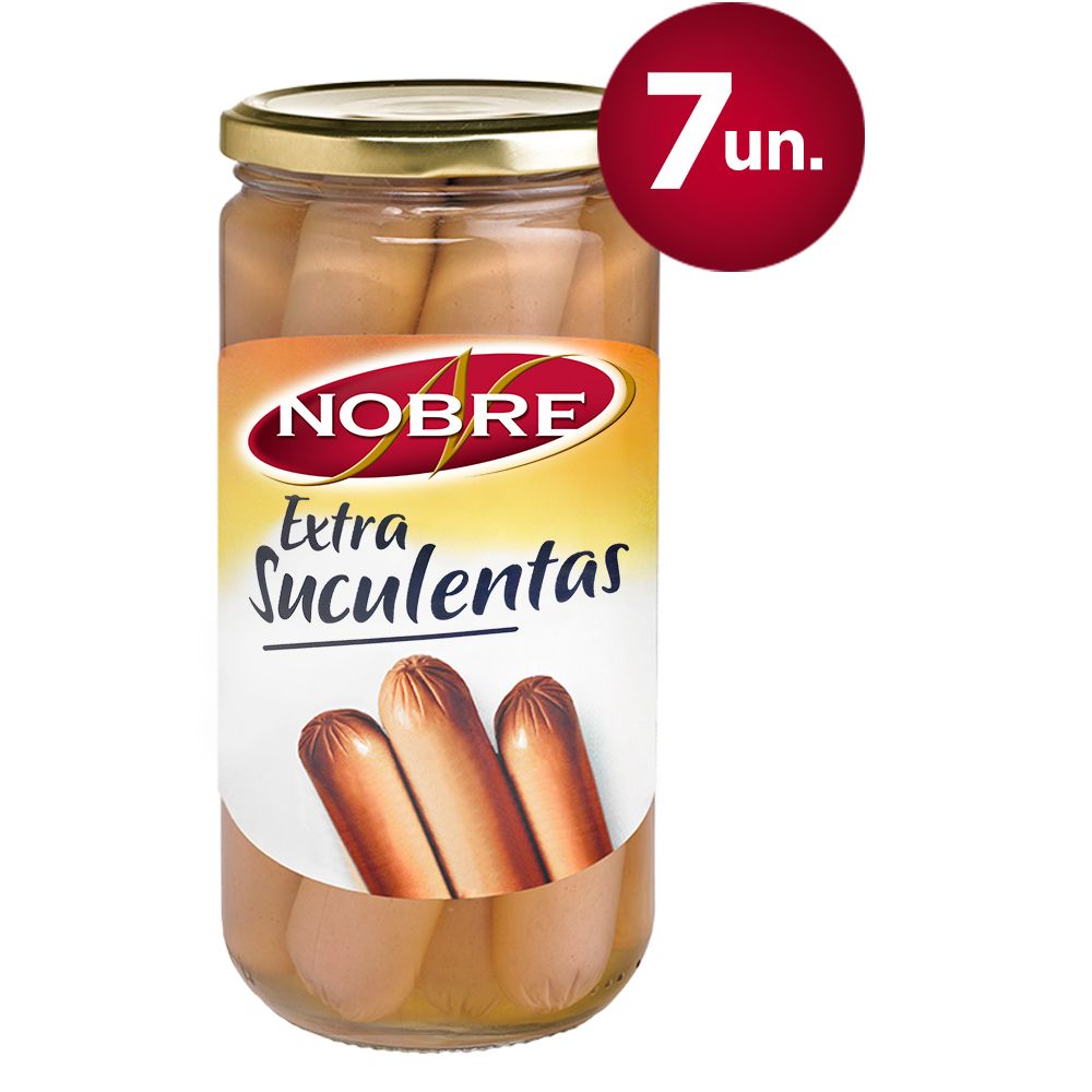  - Salsichas Porco Extra Suculentas Nobre 7Un = 350g (1)