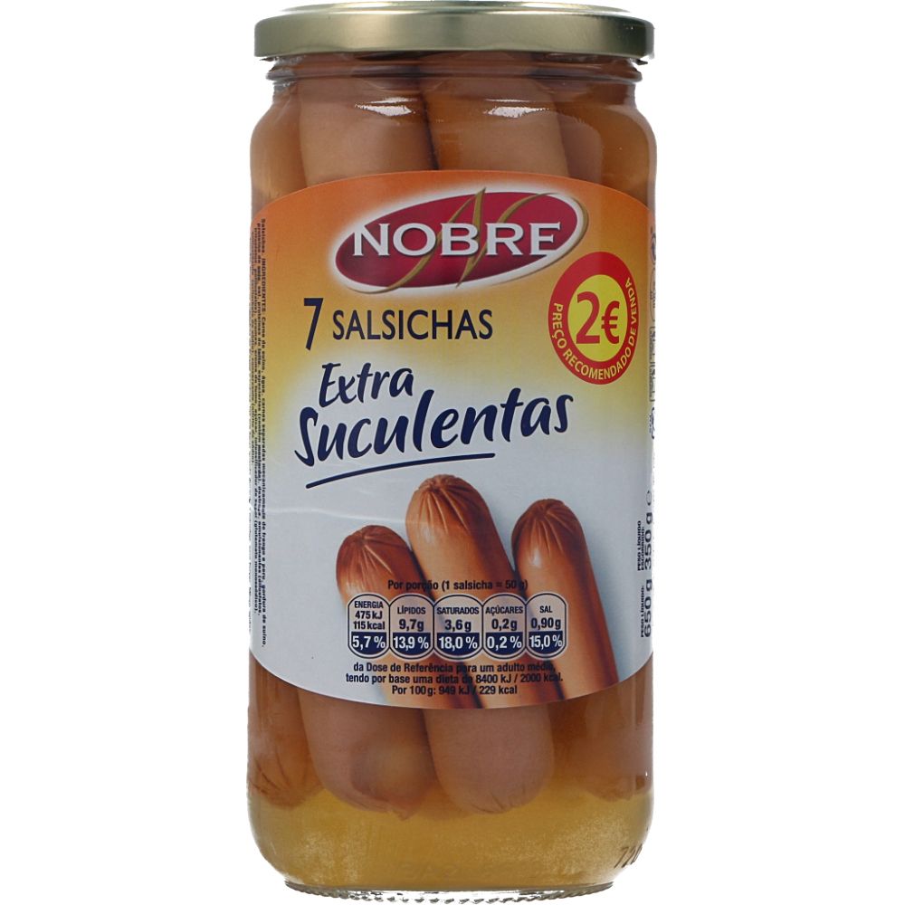  - Salsichas Porco Extra Suculentas Nobre 7Un = 350g (2)