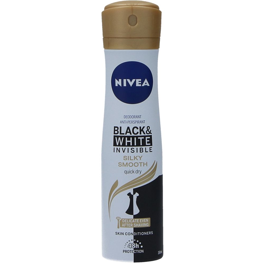  - Desodorizante Nivea Black&White Silk Spray 150ml (1)