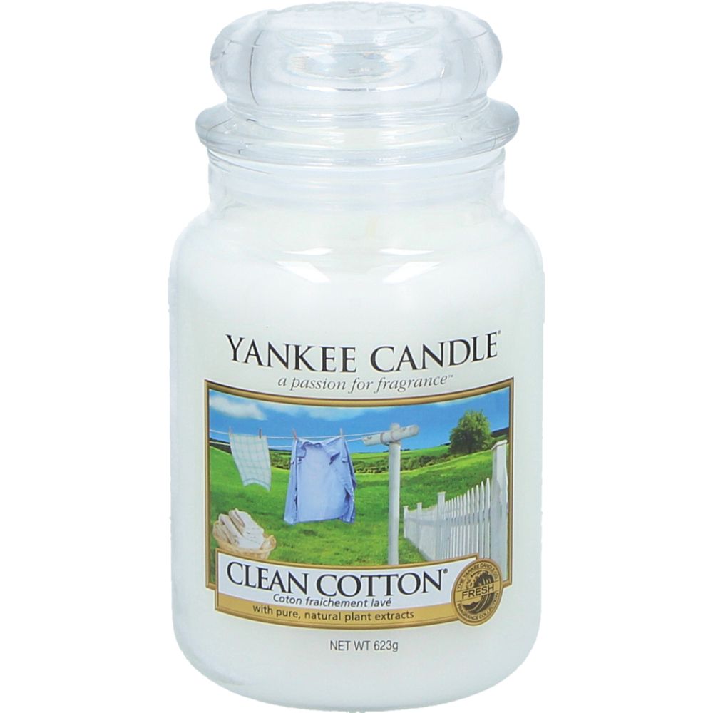  - Yankee Candle in Glass Jar Clean Cotton 623 g (1)