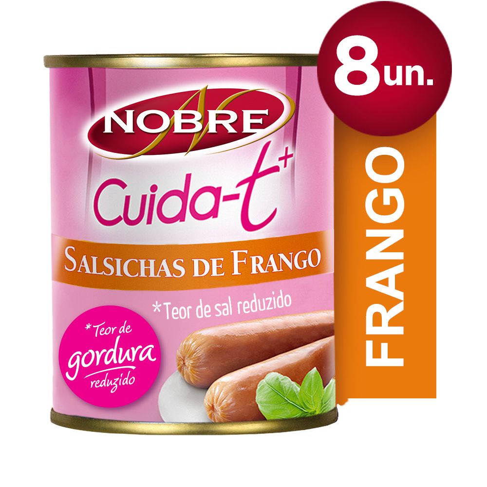  - Salsichas Frango Cuidat Nobre 8Un = 160g (1)