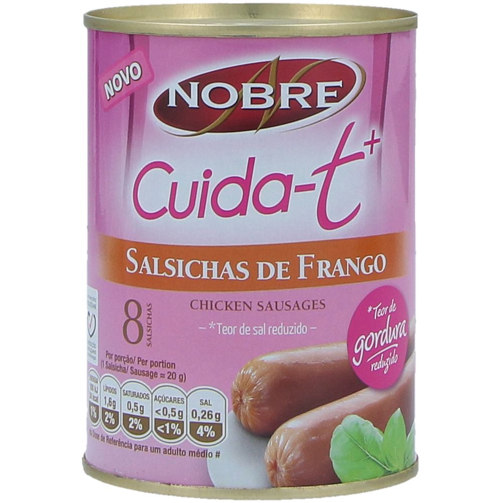  - Salsichas Frango Cuidat Nobre 8Un = 160g (2)