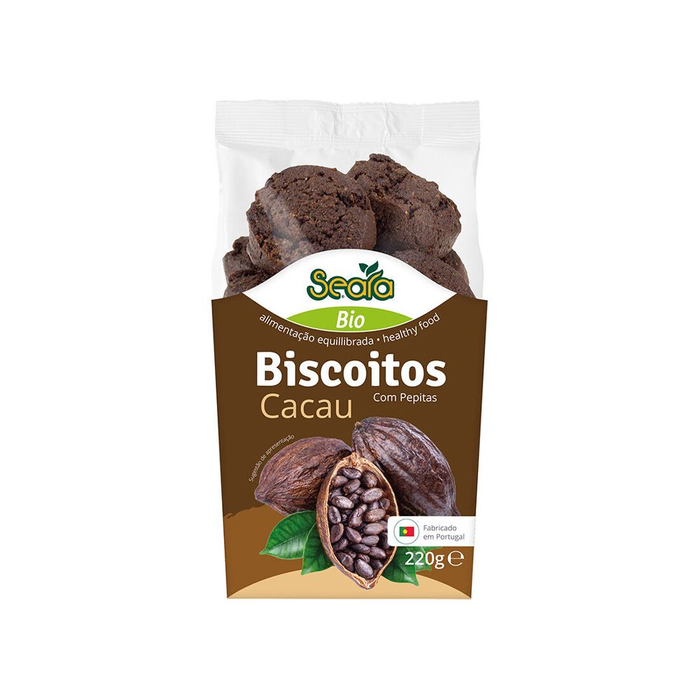  - Seara Organic Cocoa Biscuits 220g (1)