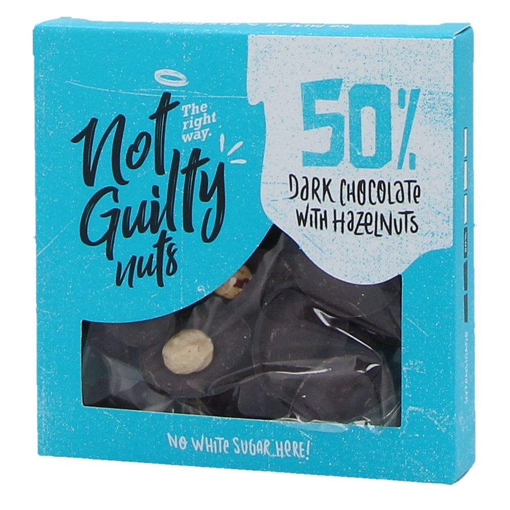  - Not Guilty 50% Dark Chocolate Coated Hazelnuts 80 g (1)