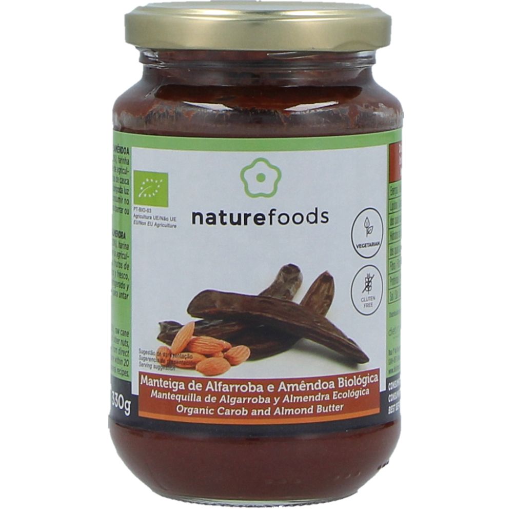  - Naturefoods Organic Carob & Almond Butter 330g (1)