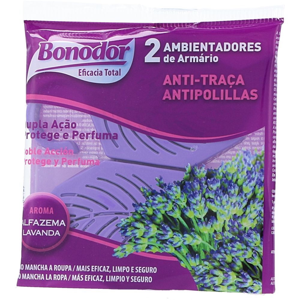  - Bonodor Anti-Moth Insecticide Lavender 2 x 15 g (1)